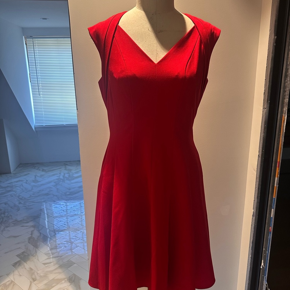 Calvin Klein Red vintage Style Dress